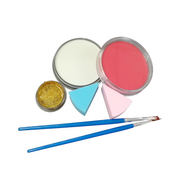 Rainbow paint sports colors face painting