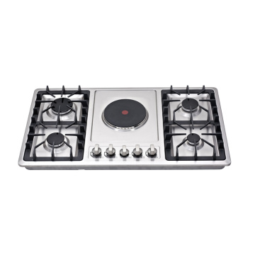 5 Burner Gas Cooker ingebouwd in gaskobs