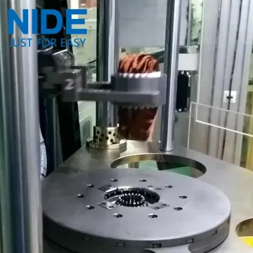 Generator stator coil winding inserting machine