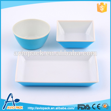 Specialized design plastic ABS three sets chinese dinnerware for aircraft