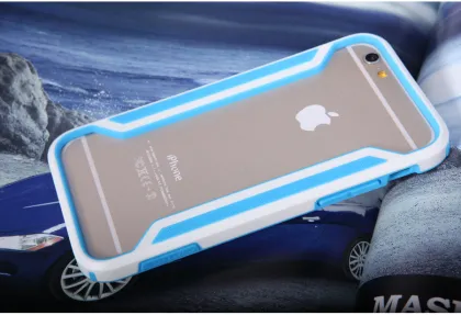 Hot Sale!! mobile phone cases TPU+PC Bumper Frame Shockproof Armor Case For Phone 6(4.7inch) waterproof phone case
