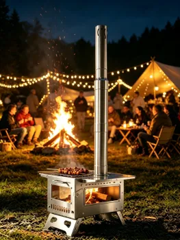 Compact Wood Burning BBQ Grills Perfect