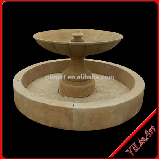 Marble Antique Carving Fountain,yellow stone fountain,water fountain (YL-Z016)