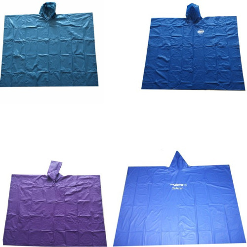 Aangepaste herbruikbare waterdichte PVC poncho-stof