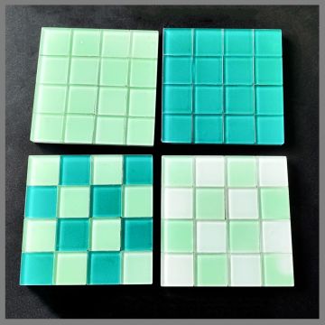 Customisierte handgefertigte Kristallglas Coaster - Hochzeitsgeschenk &amp; Heimdekoration