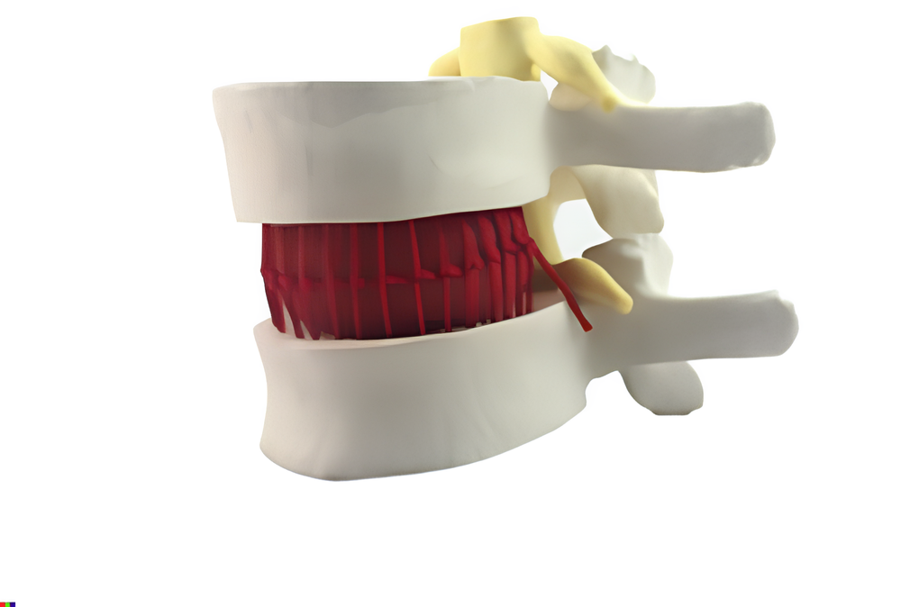 Modelo de demostración de hernia de disco lumbar