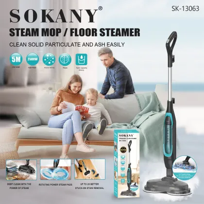 2500W Electric Floor Steam Mop & Handheld Steam Cleaner for Home Cleaning