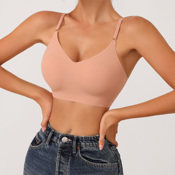 Summer Laser Cut Push Up Crop Top Bralette for Women