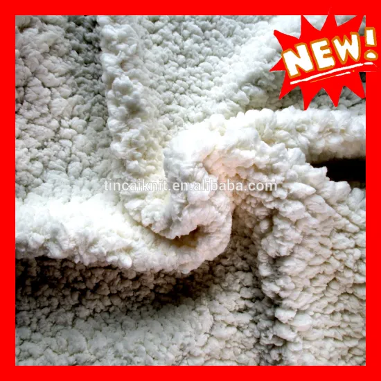 100% Polyester Faux Lamb Sherpa Fabric