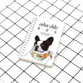 Custom adorable dog style small transverse spiral notebook