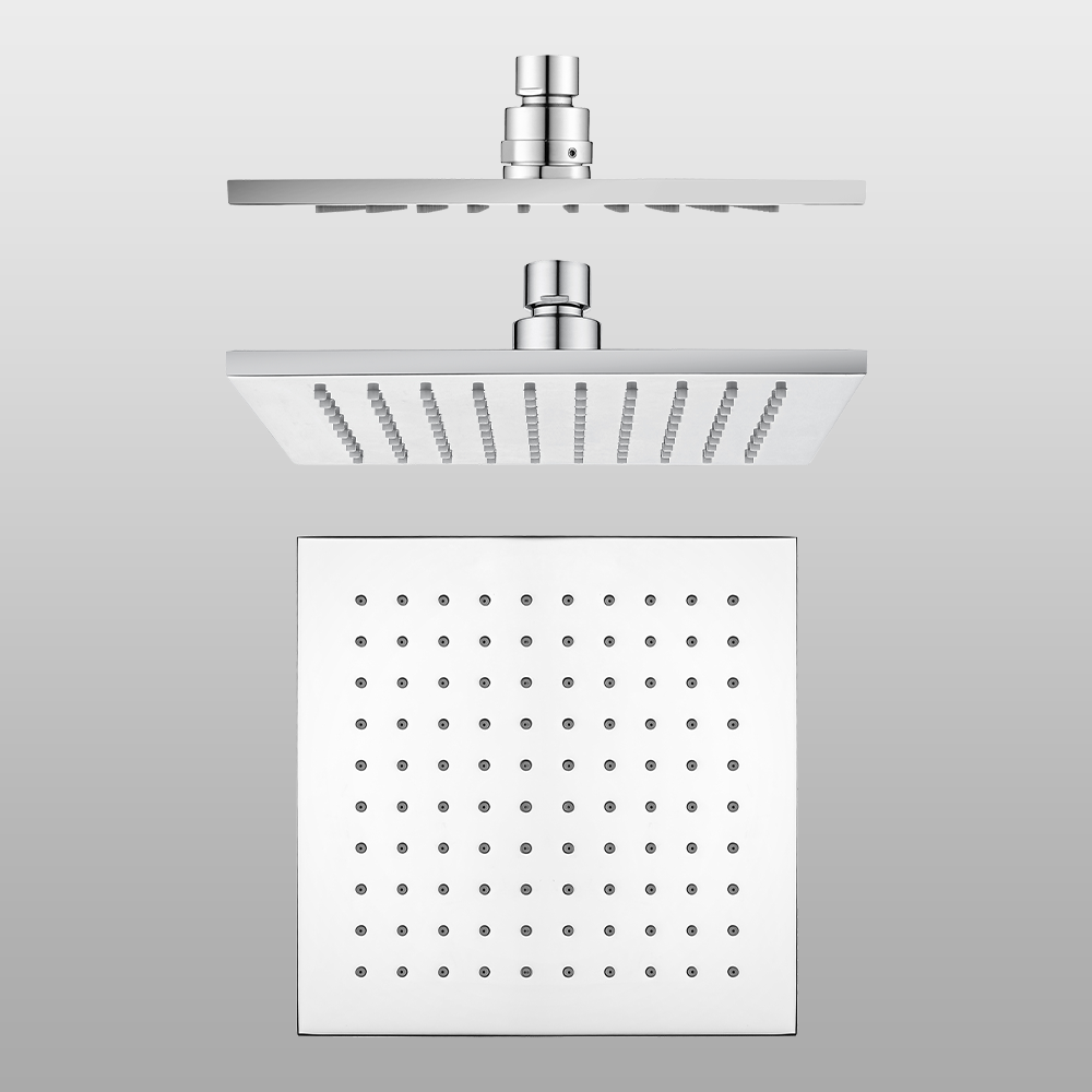 Square Chrome Shower Head Watermark Certified