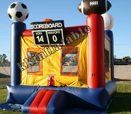 commercial inflatable sports castle for amusement park