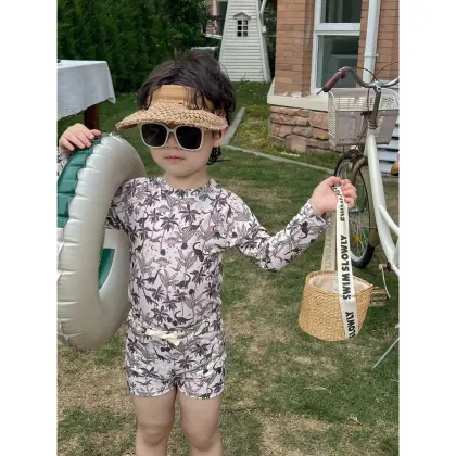 Summer Sun Protection UPF 50+ Split Swimsuit for Boys