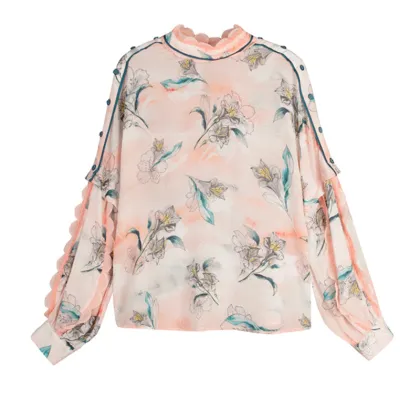 women's french retro temperament cheongsam top