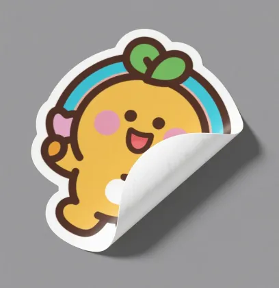 White vinyl car sticker