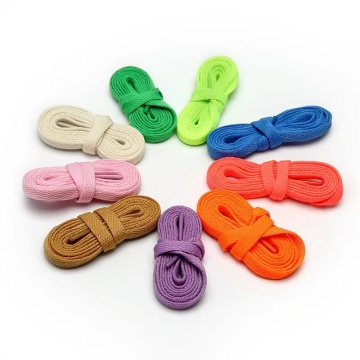 Custom Printed Flat Shoelaces 8mm Wide, 50-200cm Length for Sneakers