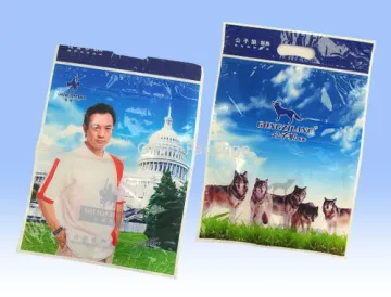 Pet / Pe Garment Bags With Handle, Waterproof Flexible Plastic Packaging Bags For Garment