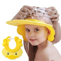 Cappello da bagno con la visiera della doccia del silicone della doccia del bambino