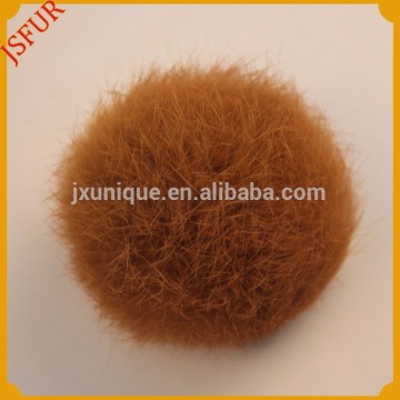 Fashion accessory customize colorful rabbit fur pom poms