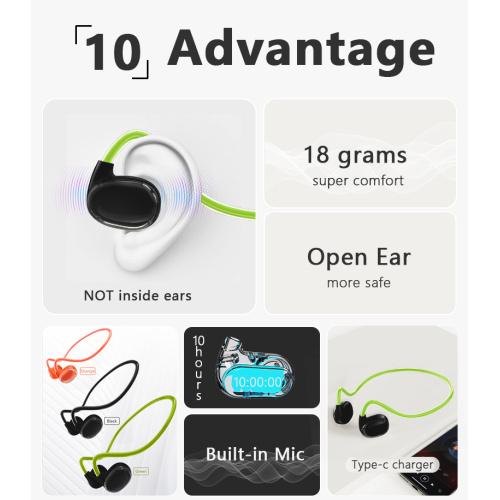 Nuevo auricular de conducción de aire panorámico de protección del oído