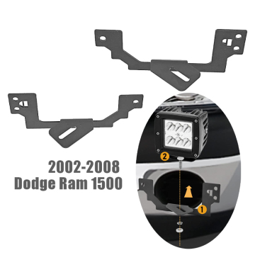 LED Fog Light Mount Brackets for Dodge Ram 2500/3500, Ram1500, and Durango 2002-2009