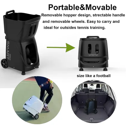 APP-Controlled Portable Padel Tennis Ball Launcher for Automated Serving and Training