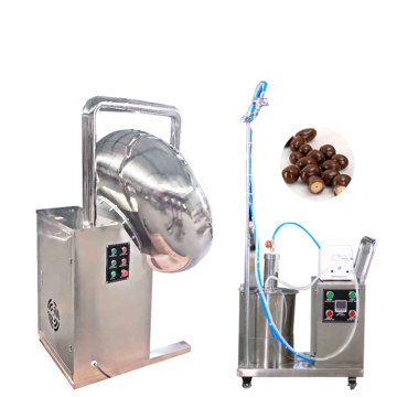 Roestvrijstalen popcorn en snoepcoatingmachine