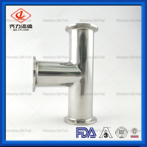 SS304 or SS316 Sanitary Piping component fittings tee