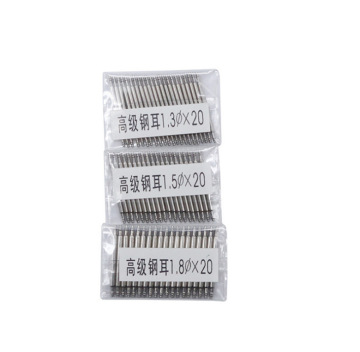 Wholesale Pack of 20Pcs 1.3mm, 1.5mm, and 1.8mm Stainless Steel Watch Spring Bars with Double Shoulder