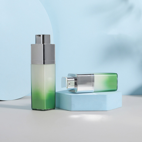 Square Lotion Airless Pump Bottle Square 15ml 30ml 50ml Lotion Airless Pump Bottle Factory