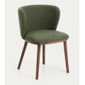 Silla de comedor UPH de lujo con pata de madera maciza