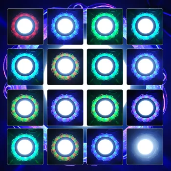 Lacy RGB and white panel LED light