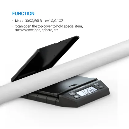 Digital Shipping Scale, 66lb Postal Scale with Hold and Tear Function Gram/Ounce/Pound Mail Postage Scale for Shipping Packages