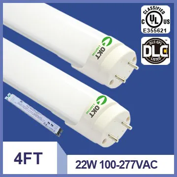 solution provider OKT Lighting Shenzhen dlc led tubes 1200mm