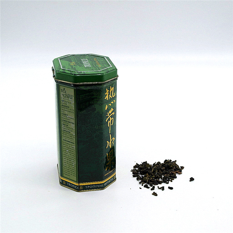 Custom Tinplate Octagonal tea tins shaped cans