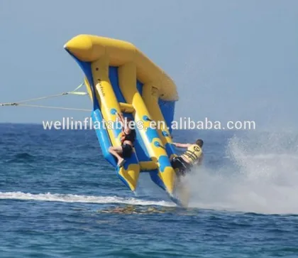 Good quality inflatable flying manta ray / inflatable flying fish tube towable