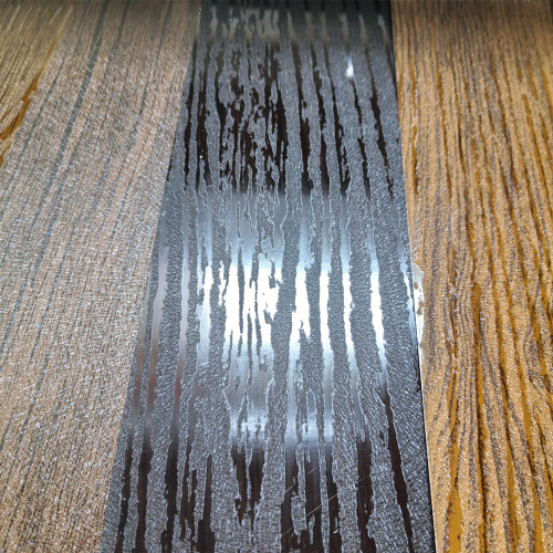 Aluminium imprimé couleur bois foncé en feuilles
