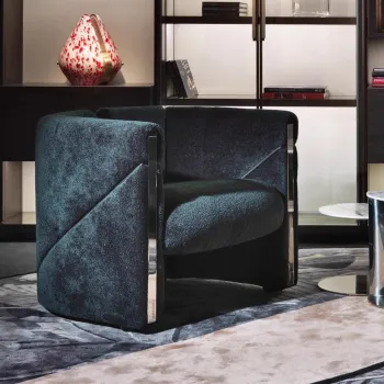 Luxury Stainless Steel Frame Fabric Classic Leisure Chair Home Furniture Elegant Living Room Chairs