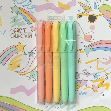 School Suppliers: Discover the Pastel Color Thin Highlighter Pen, a Fluorescent Marker and Textliner for Vibrant Text Annotation