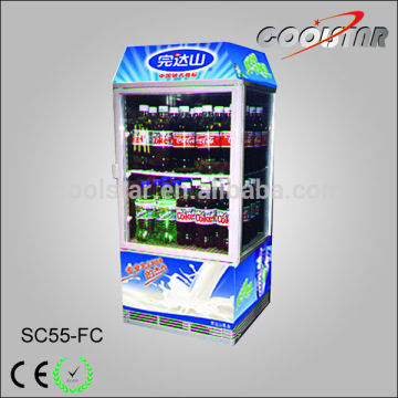 55L brand new mini four glass door display cooler