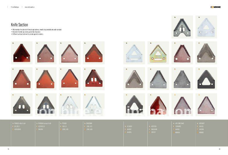 Section de couteau de combinaison de haute qualité_Section00 pour les pièces de couteau à machines agricoles