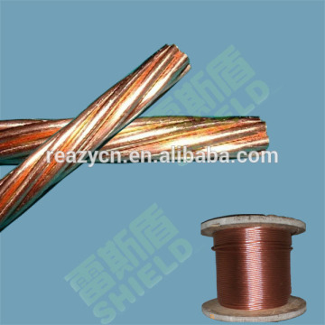 High conductivity Copper bonded steel stranded wires/Copper plating steel 7 strand wires