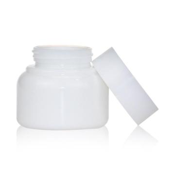 Cosmetic skincare white porcelain bottle custom cream bottle