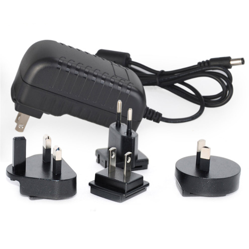 12V 2A Wall Interchangeable Plug Power Adapters