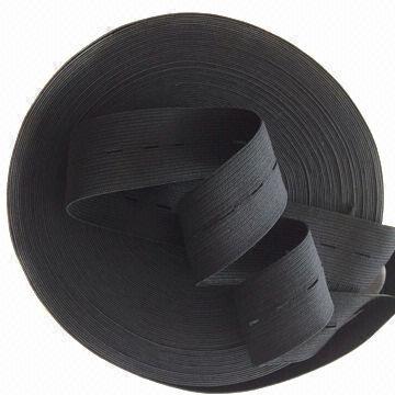 Button Hole Elastic Tape, Various Colors and Widths are Available