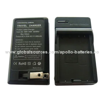 Grade A camera rechargeable battery chargers for CANON LP-E6, 4.2V/600mAhNew