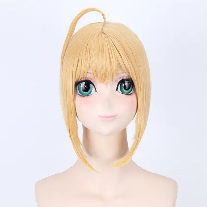 Gold and Gray Saber Cosplay Wig - Fate/stay Night