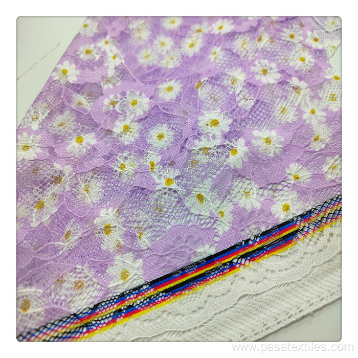 Shaoxing factory custom design polyester satin dress print flower print fabric for pajamas