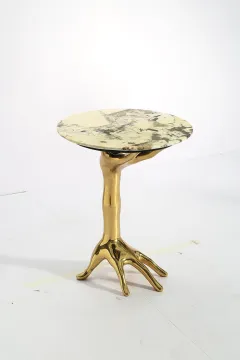 Stainless steel hand side table