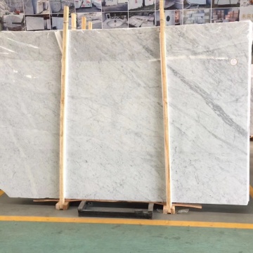 Natural Stone Polished Bianco Carrara White Marble Slab
